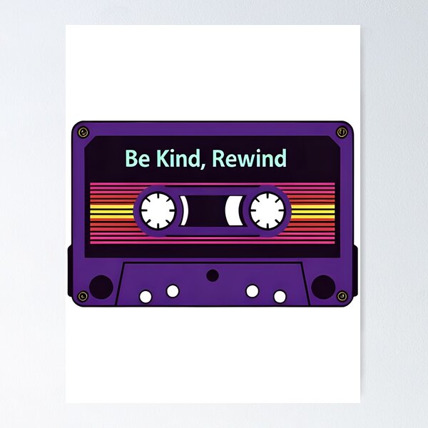 Item preview, Be Kind, Rewind – Retro 80s Cassette T-Shirt designed and sold by Jbl Jaouad.