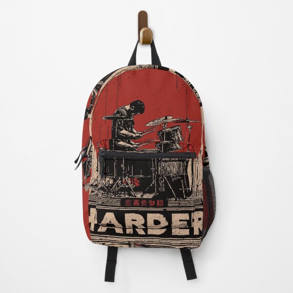 Item preview, Harder Drummer – Vintage Drum Kit in Japanese Power Poster designed and sold by TuncGK.