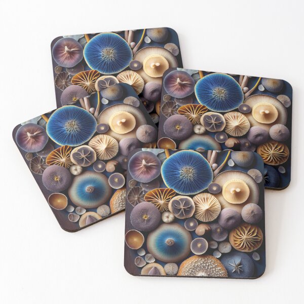 Item preview, Mycelial Wonders: An Unusual Mushroom Tapestry designed and sold by ShadowAndSlate.