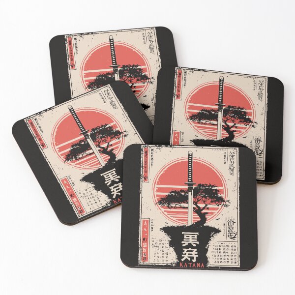 Item preview, Katana Earth – Sword and Tree Fusion in Ukiyo-e Brutalism designed and sold by TuncGK.