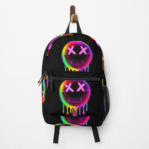 Item preview, Neon Drip Smiley Face – Colorful Psychedelic Art designed and sold by aiartroom31.