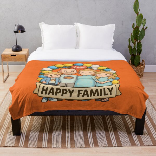 Item preview, Familia feliz de 4 miembros designed and sold by DopamineBee.