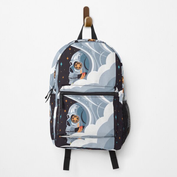 Item preview, Stylized Mechanical Skull Emerging from Clouds designed and sold by ART ATTACK ZONE.
