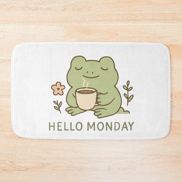 Item preview, Cute Coffee Frog – Kawaii Pastel Aesthetic for Cozy Vibes designed and sold by YONKO STORE.