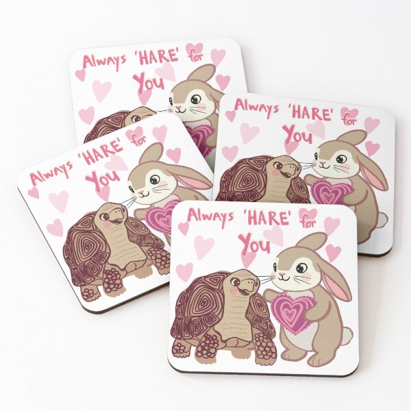 Item preview, Always Hare for You – Turtle and Rabbit Friendship Art designed and sold by WeChasetheSun.
