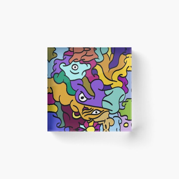 Item preview, Carnival Mindstorm: Faces in Colorful Confusion by Cotchichi designed and sold by Cotchichi.