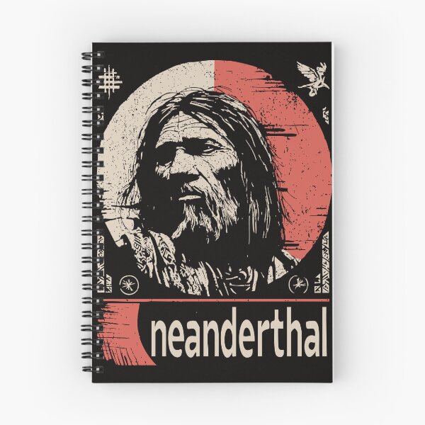 Item preview, Neanderthal Man – Prehistoric Portrait in Retro Brutalist Style designed and sold by TuncGK.