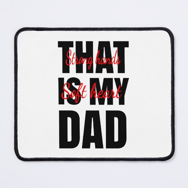Item preview, Strong Hands Soft Heart Dad Quote Retro Style designed and sold by MONTRIS.