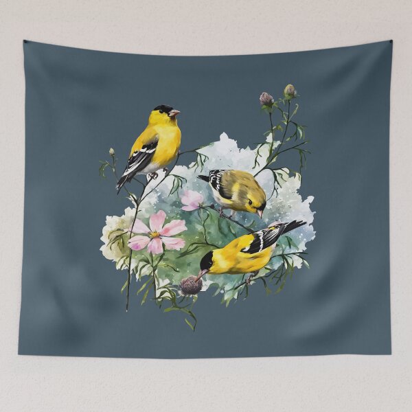 Item preview, American Goldfinch Vintage Style Illustration designed and sold by taiche.