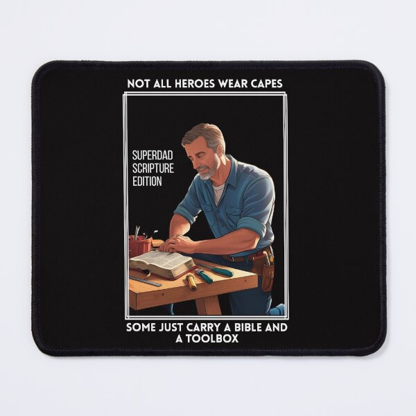 Item preview, Not all heroes wear capes, some just carry a bible and a toolbox designed and sold by GiggleGooods.