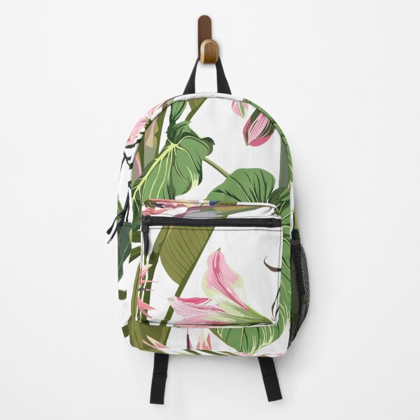 Item preview, Tropical leaves with pink flowers. Seamless design with amazing Medinilla palant with flowers. designed and sold by MatyKotiv.