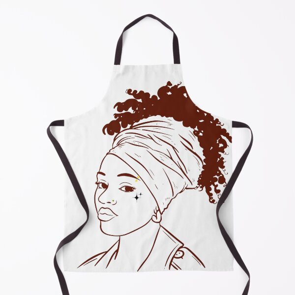 Item preview, Black woman with head scarf designed and sold by Printdesigns1.
