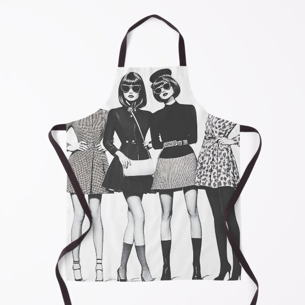 Item preview, Stylish Retro Fashion Figures with Sunglasses and 1960s Outfits designed and sold by daila70.