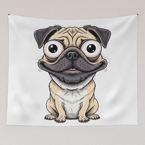 Item preview, Big-Eyed Pug designed and sold by Sopilka.