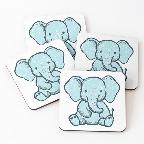 Item preview, Baby Elephant Blue designed and sold by Aldery.