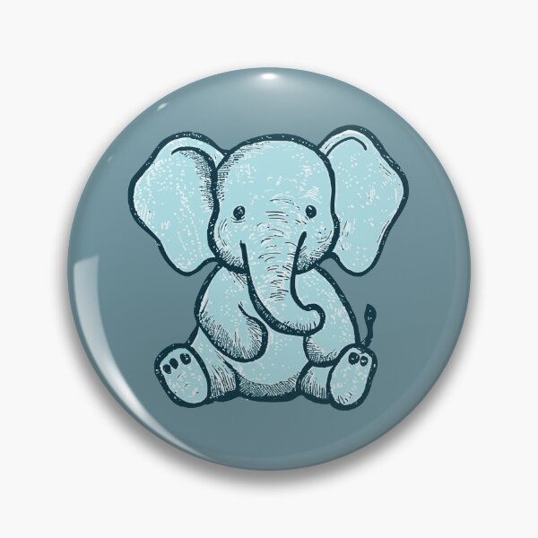Item preview, Baby Elephant Blue designed and sold by Aldery.