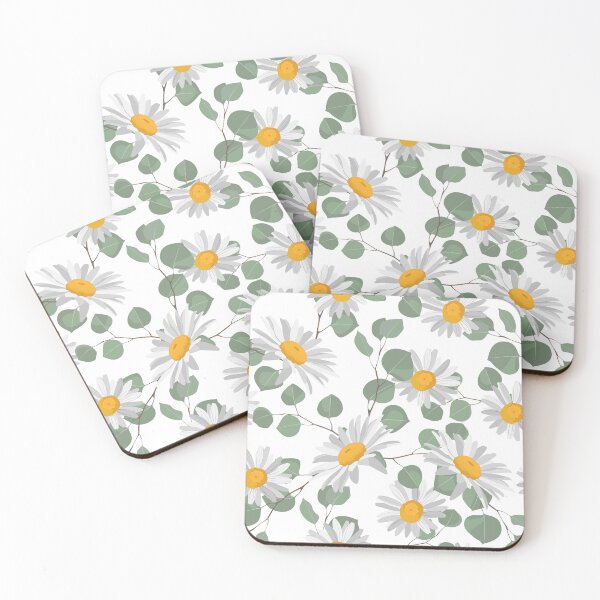 Item preview, Holiday and summer background with daisy camomile and eucaliptus.	 designed and sold by MatyKotiv.