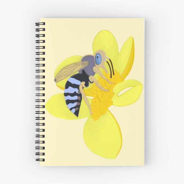 Item preview, Blue-Banded Bee on Blossom designed and sold by SarahsArtAndCrafts.