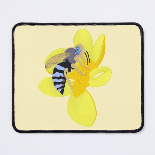 Item preview, Blue-Banded Bee on Blossom designed and sold by SarahsArtAndCrafts.
