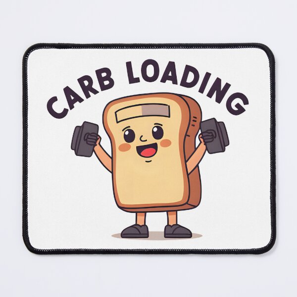 Item preview, Carb Loading Mode: ON – Funny Bread Workout T-Shirt designed and sold by Jbl Jaouad.