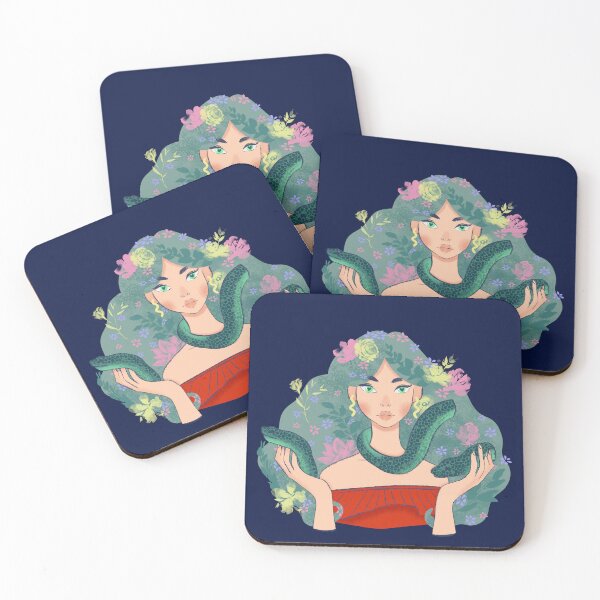 Item preview, Floral Medusa – Botanical Serpent Goddess designed and sold by CraftedChapters.