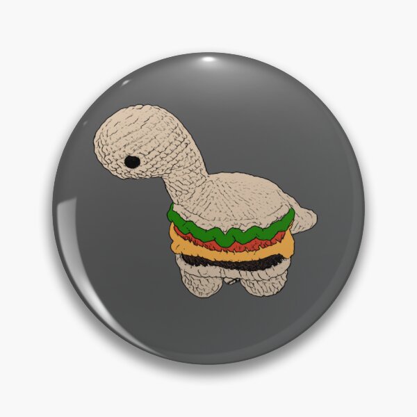 Item preview, Crochet Dino Burger designed and sold by KandKKrafts.