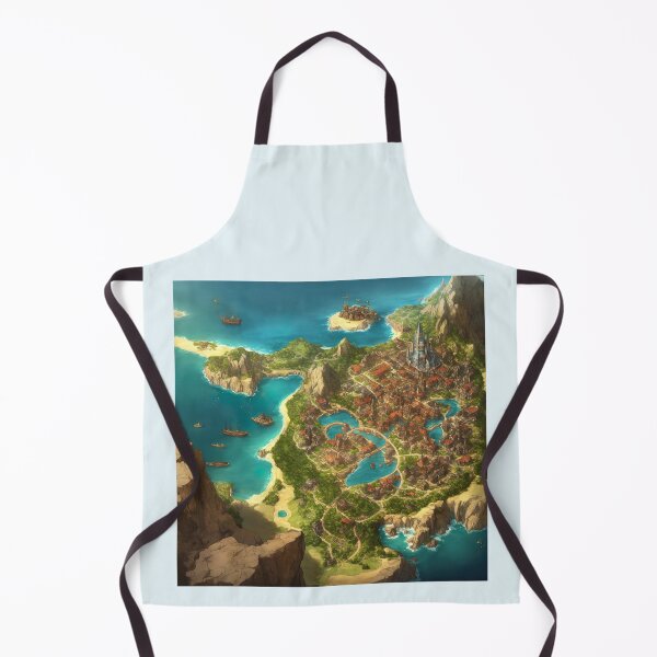 Item preview, Coastal Atlantis City Map designed and sold by VA Design.