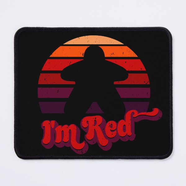 Item preview, I'm Red Meeple Retro Sunset for Board Game Night designed and sold by Pawsitive Pixel Studio.