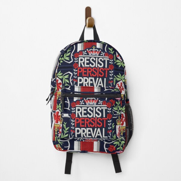 Item preview, Resist Persist Prevail UK Patriotic Embroidered Patch Style Motivational Design designed and sold by ArtDesignTp.