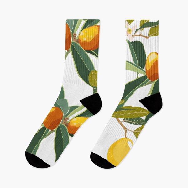 Item preview, Cartoon style seamless pattern with Fortunella or Kumquat and lemon exotic fruits, flowers and leaves. designed and sold by MatyKotiv.