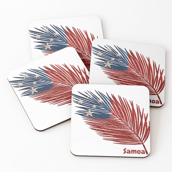 Item preview, Abstract Flag of Samoa – Feather Design designed and sold by ArteJorge48.