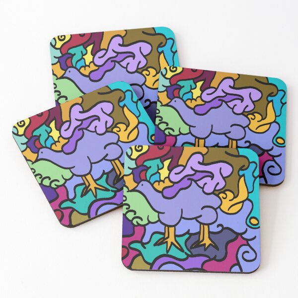 Item preview, Mystic Birdscape: Surreal Creature in Colorstorm by Cotchichi designed and sold by Cotchichi.