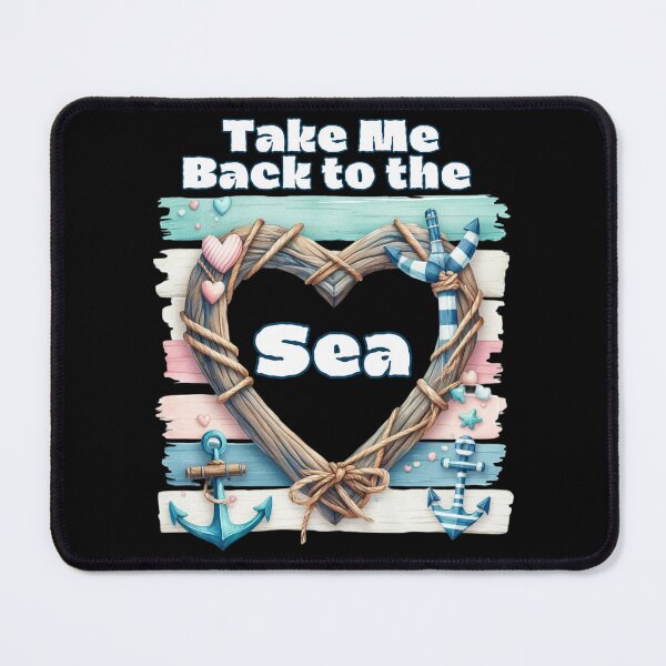 Item preview, Take Me Back to the Sea – Heart-Shaped Ocean Beach designed and sold by Ela-graphicwiz.