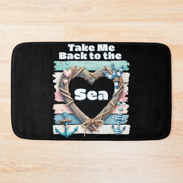 Item preview, Take Me Back to the Sea – Heart-Shaped Ocean Beach designed and sold by Ela-graphicwiz.
