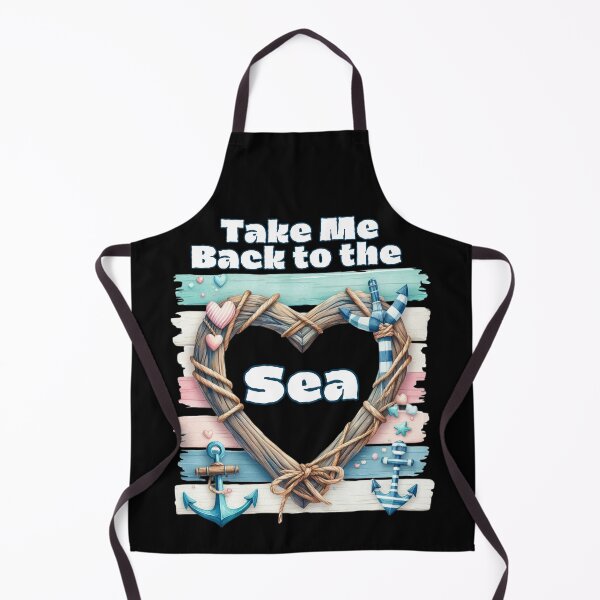 Item preview, Take Me Back to the Sea – Heart-Shaped Ocean Beach designed and sold by Ela-graphicwiz.