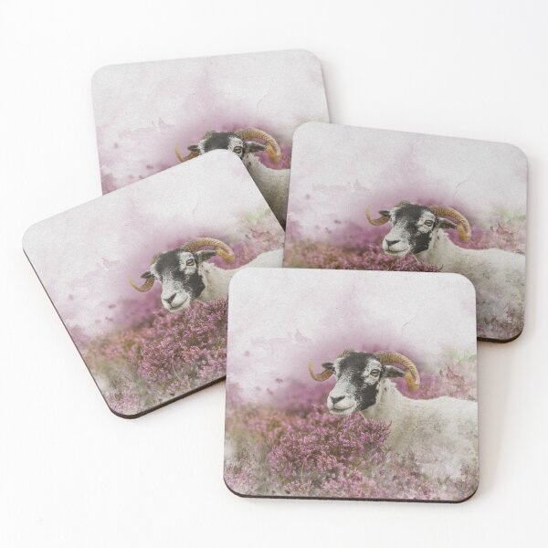 Item preview, Swaledale Sheep and Autumn Heather Watercolour Photograph designed and sold by Jane Stanley Photography.