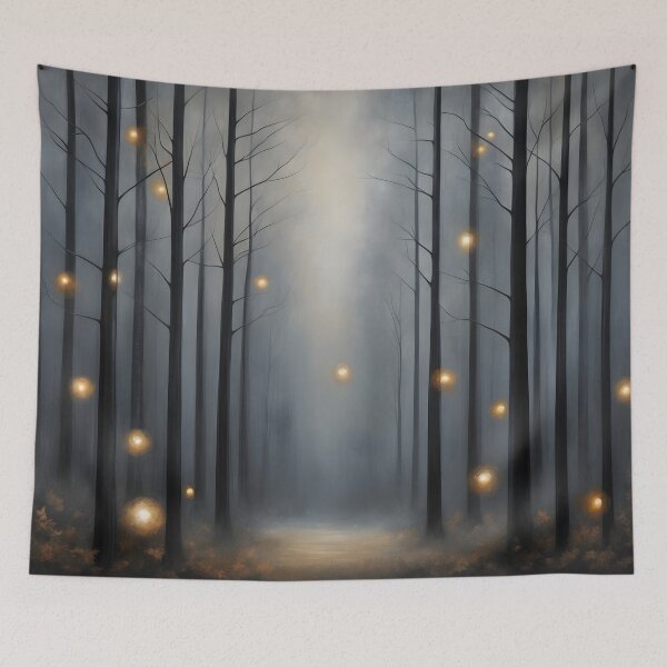 Item preview, Amber Woodland Spirits – Enchanting Dark Forest Art by LaLi Designs designed and sold by LaLi-Designs.