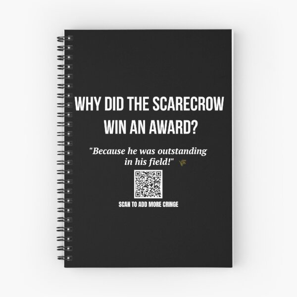 Item preview, Worst Joke Ever – Scarecrow Award with QR Code designed and sold by BrushRushX.