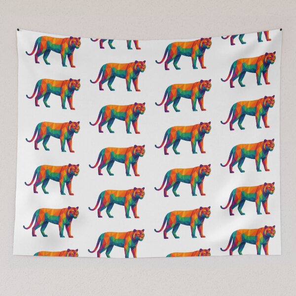 Item preview, Prismatic Tiger Full-Body  designed and sold by TheWonkyEaselCo.