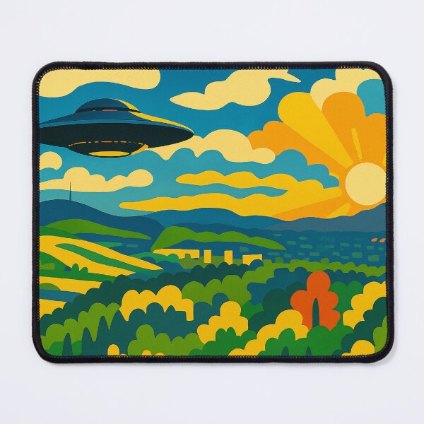 Item preview, UFO Over Fauvist Valley designed and sold by Lukasphere.