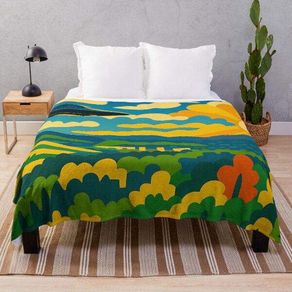 Item preview, UFO Over Fauvist Valley designed and sold by Lukasphere.