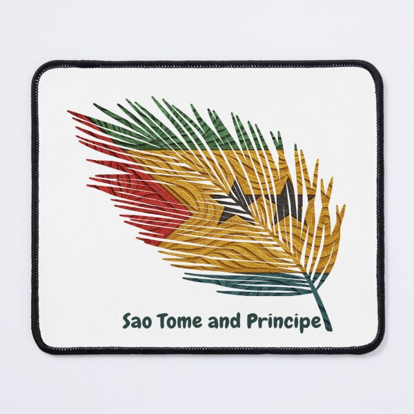 Item preview, Abstract Flag of Sao Tome and Principe – Feather Design designed and sold by ArteJorge48.