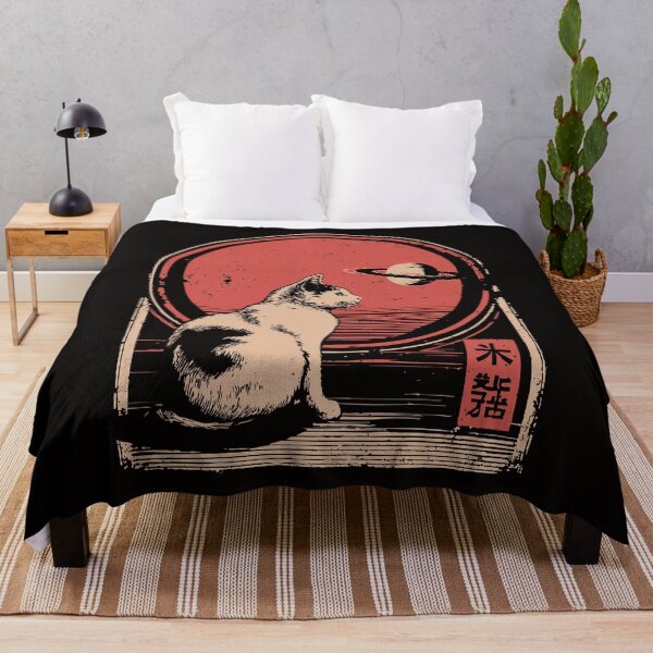 Item preview, Cat Watching Saturn – Minimalist Cosmic Cat in Retro Sci-Fi Style designed and sold by TuncGK.
