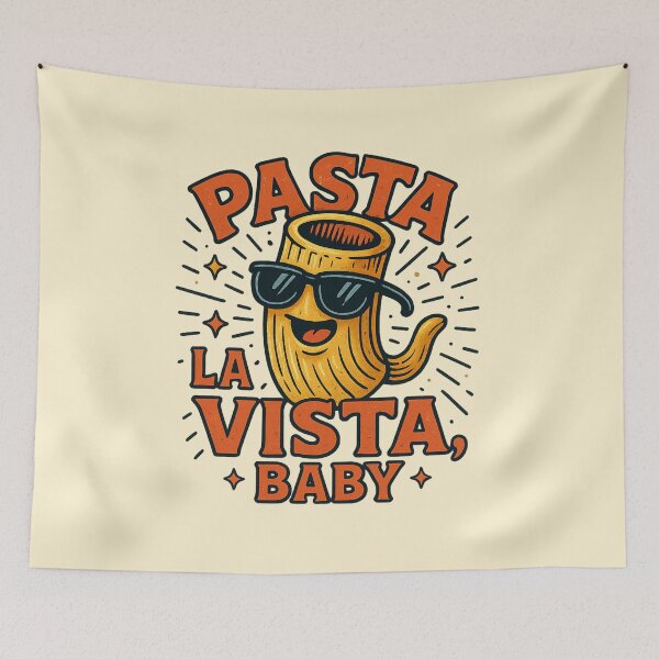 Item preview, Pasta La Vista Baby – Funny Pasta Pun 90s Movie Reference designed and sold by GirlyPopped.
