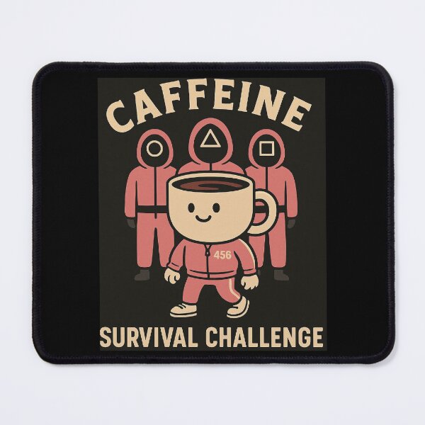 Item preview, Caffeine Survival Challenge – Funny Coffee Game Parody designed and sold by ParodyPixels ⭐⭐⭐⭐⭐(11k+).