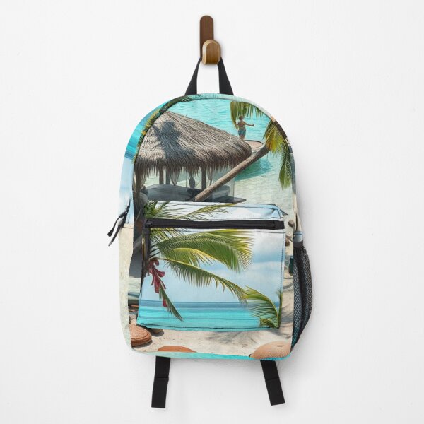 Item preview, Secret Tropical Hideaway – Hidden paradise with calm waters, palm trees and sun-drenched nature designed and sold by FotoworldEdel.