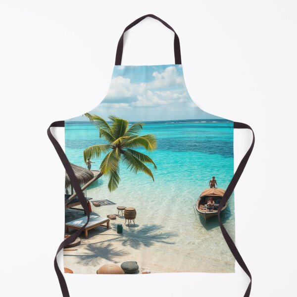 Item preview, Secret Tropical Hideaway – Hidden paradise with calm waters, palm trees and sun-drenched nature designed and sold by FotoworldEdel.