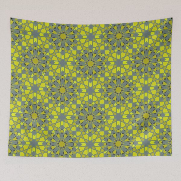 Item preview, Yellow Mosaic – Islamic Geometric Design designed and sold by Tarjiart.