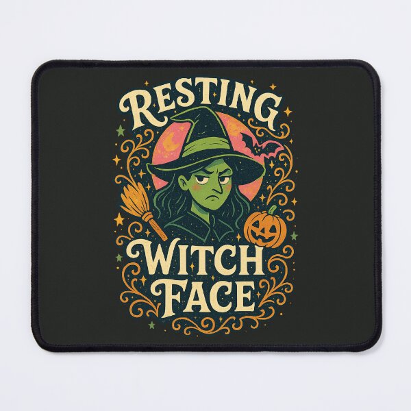 Item preview, Resting Witch Face – Funny Halloween Witch Pun designed and sold by GirlyPopped.