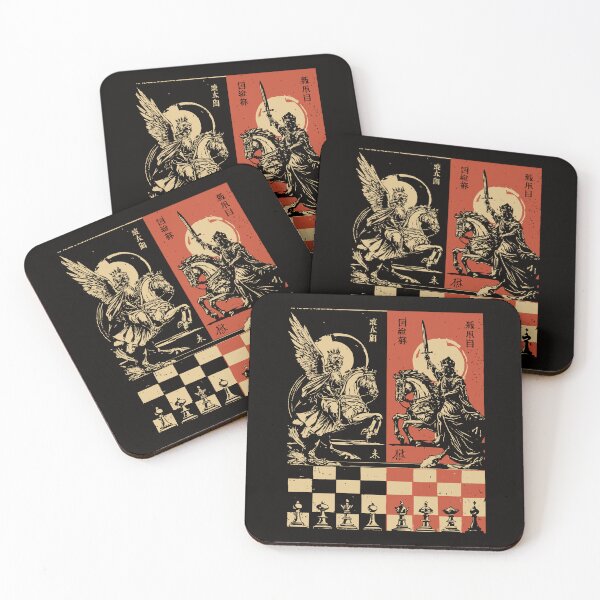 Item preview, Eternal Fight – Knight and Angel Battle on Chessboard Battlefield designed and sold by TuncGK.